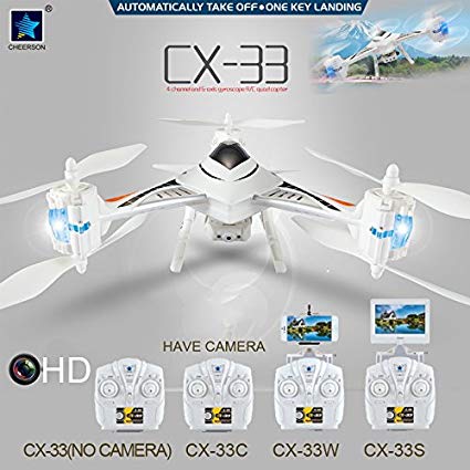 CX - 33C Tricopter CX-33C HD 1.0MP Camera High Hold 2.4G 4CH Built-in 6 Axis Gyro 3D Rollover with Light