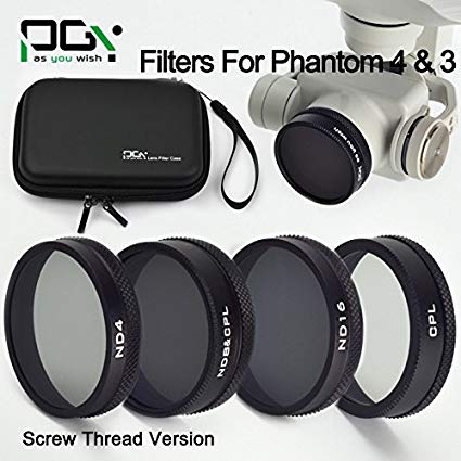 gouduoduo2018 PGY DJI Phantom 4 Phantom 3 Lens Filter Drone Quadcopter MCUV / CPL / ND4 / ND8 / ND16 / ND2-400 / ND8&CPL Camera Lens Filter