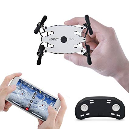 Mini RC Drone JJRC H49 SOL Foldable Ultrathin Wifi FPV Quadcopter Drone with 720p HD Camera,Dual Remote Control Mode Wifi Real-Time Transmission