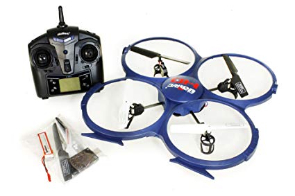 Tenergy UDI UPDATED Discovery U818A-1 2.4Ghz 4CH 6 Axis Gyro RC Quadcopter w/HD Video Camera w/Extra Battery