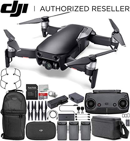 DJI Mavic Air Drone Quadcopter FLY MORE COMBO (Onyx Black) Backpack Starters Bundle