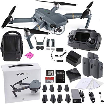 DJI Mavic Pro FLY MORE COMBO Collapsible Quadcopter Starters Bundle PLUS DIGITALUNIVERSE CLOTH