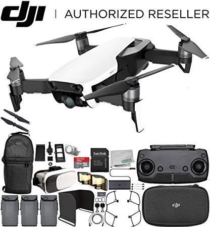 DJI Mavic Air Drone Quadcopter (Arctic White) Virtual Reality EVERYTHING YOU NEED Ultimate Bundle