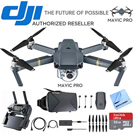 DJI Mavic Pro Quadcopter Drone with 4K Camera and Wi-Fi + Virtual Reality Experience Bundle