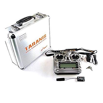 FrSky Taranis X9D Plus Transmitter and X8R Receiver with Mode2 & Aluminum Case for FPV Quadcopters