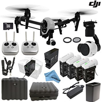 DJI Inspire 1 Version 2.0 w/ eDigitalUSA Customer Choice Package: Includes 2 Controllers, Extra TB47 Battery & 2 Spare TB48 Batteries, Battery Heater, Charging Hub and more...