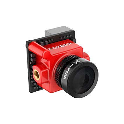 Thriverline Foxeer FPV Camera Monster Micro Pro 1200TVL 1.8mm Lens 16:9 Widescreen NTSC WDR with OSD (Monster Micro pro red)