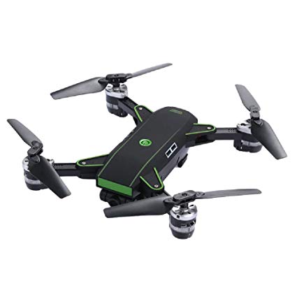 YH-19HW Wifi FPV 2.0MP 720pHD WIDE-ANGLE Camera Foldable Quadcopter Drone (Black)