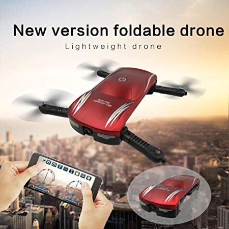 YJYdada Quadcopter with Camera - X185 Altitude Hold HD Camera Selfie Foldable WIFI FPV RC Pocket Drone