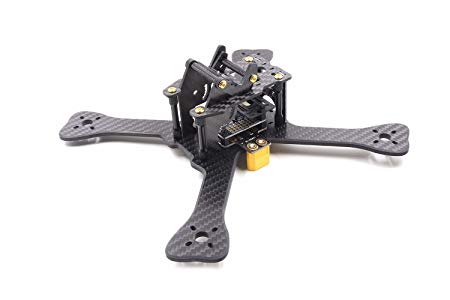 YUFAY Quadcopter Quad FPV Racing Race Drone X Frame GEPRC TX5 5inch Frame 210mm Carbon Fiber Multirotor Frame with 5V&12V PDB for RC Quad Quadcopter Drone FPV Kit