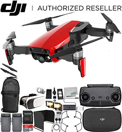 DJI Mavic Air Drone Quadcopter (Flame Red) EVERYTHING YOU NEED Essential Bundle