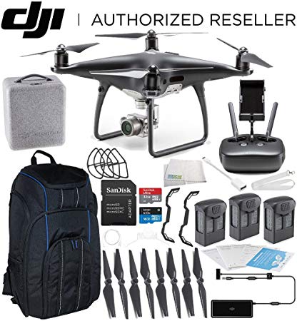 DJI Phantom 4 PRO Obsidian Edition Drone Quadcopter (Black) Ultimate Pro Backpack Bundle