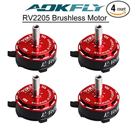 Aokfly fpv AOKFLY 4pcs RV2205 2300KV/2500KV Brushless Motor 2CW 2CCW for QAV250 QAV300 Racing Drones Multirotor Quadcopter