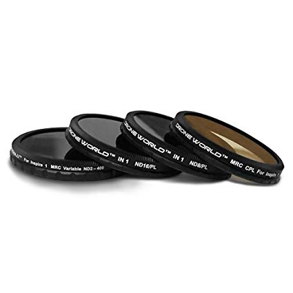 Lens Filters Circular Polarizer & Neutral Density (Inspire 1, 4-pack Lens Filter)