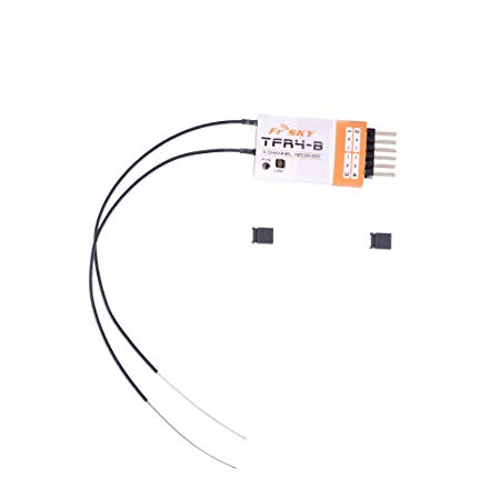 Masalong FrSky Futaba FASST compatible TFR4-B 4 channel receiver w/End PINS/PPM/RSSI