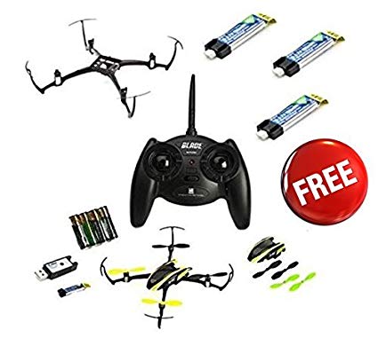 New Blade Nano QX RTF QuadCopter w/ (4) E-Flite Battery + Crash Kit Combo # BLH7600