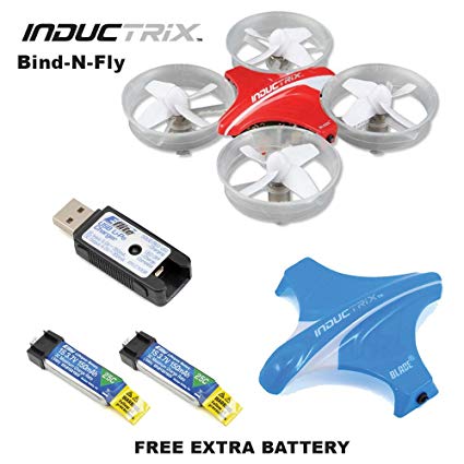 Blade BLH8780 Inductrix BNF Micro Quadcopter Drone + (1) Extra OEM Battery Bundle