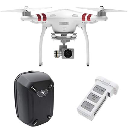 DJI Phantom 3 Standard Quadcopter Aircraft with 3-Axis Gimbal and 2.7k Camera - Bundle with Spare Battery