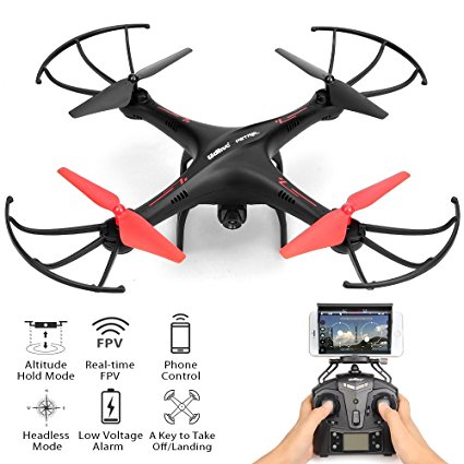 Drone With Camera - Quadcopter HD Camera WiFi FPV Quadcopter Drone, RC Quadcopter Drone Altitude Hold, U42W Green Jay Drone With Camera 2MP Live Video Remote Control Fpv Quadcopter Camera Kit