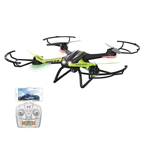 Sainsmart Jr. TK 108H Quadcopter RC Drone with WIFI Live Video 720 HD Camera, 2.4 Ghz Remote Control with LED Night Sight