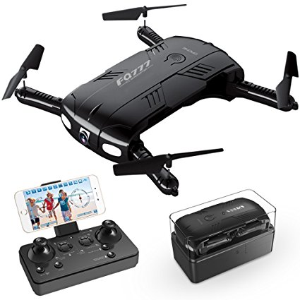 Drone with Camera Live Video, RC Quadcopter Pocket Drones with 2 Batteries, Easy to Use for Beginners,2.4G 6-Axis Headless Mode Altitude One Key Return 3D Flips and Rolls Toys