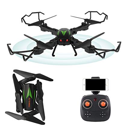 IAMGlobal RC Drone, Foldable Drone, Wifi RC Quadcopter 2.4GHz 4-Axis with HD 2MP 720P Camera Drone