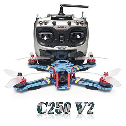 ARRIS C250 V2 250mm RC Quadcopter FPV Racing Drone RTF w/Flycolor 4-in-1 Tower + Radiolink AT9 + 4S Battery + HD Camera