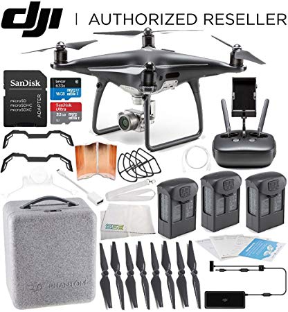 DJI Phantom 4 PRO Obsidian Edition Drone Quadcopter (Black) Ultimate Flyer Bundle