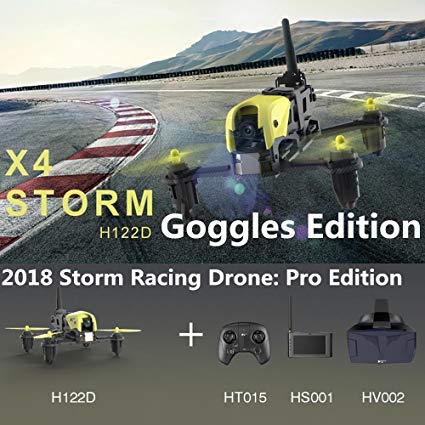 Hubsan X4 Storm Professional Version H122D FPV Racing Drone 3D Flip with LCD Video Monitor and HV002 Goggle.