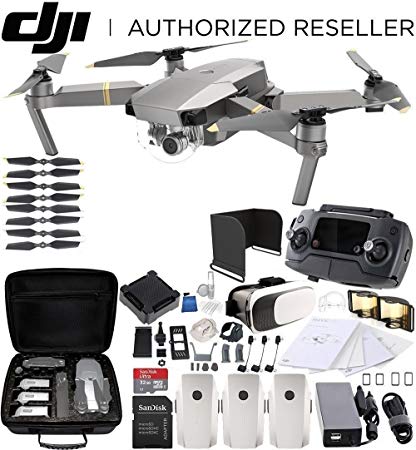 DJI Mavic Pro Platinum Collapsible Quadcopter EVERYTHING YOU NEED Ultimate Bundle