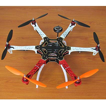 Hobbypower DIY F550 Hexacopter Frame Kit with Pixhawk Fight Controller+NEO-7M GPS +Simonk 30A ESC + 2212 920KV Motor