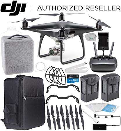 DJI Phantom 4 PRO Obsidian Edition Drone Quadcopter (Black) Essential Backpacker Bundle