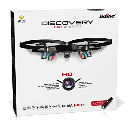 Force1 UDI U818A Camera Drone for Kids - HD Drone with Camera for Beginners - 720p RC Camera Drones w/360° Flips & Extra Battery