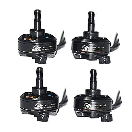 Crazepony 4pcs Cobra 2204 2300KV Brushless Motor for QAV250 QAV300 FPV Racing Quadcopter (4pcs 2204 2300KV) (2204 2300KV Brushless Motor)