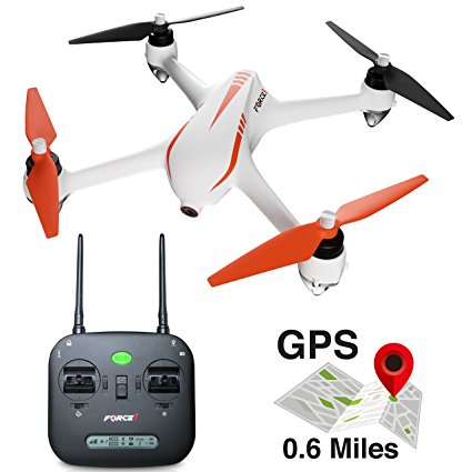 Force1 Drone with Camera and GPS Return Home Brushless Motors HD Drone 1080p Camera MJX B2C Bugs 2 Quadcopter