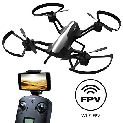 Force1 F72 Drone with Camera - “Rogue” Wifi FPV 720p HD Camera Drone with 1 Key Takeoff Landing and 360° Tricks Quadcopter