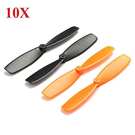 New 10X 55mm Blade Propeller Prop for QX90 QX95 QX80 QX100 7mm 8.5x20mm Coreless Motor DIY Micro Quadcopter By KTOY