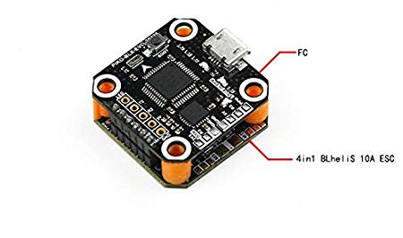 HOBBYMATE Mini F3 Flight Controller Plus 4 in 1 10A ESC for FPV Racing Drone - Support 2-3S