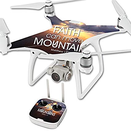 MightySkins Skin For DJI Phantom 4 Quadcopter Drone – Move Mountains Protective, Durable, and Unique Vinyl Decal wrap cover | Easy To Apply, Remove, and Change Styles | Made in the USA