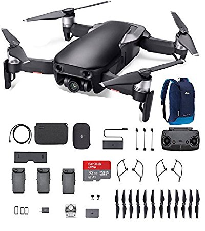 DJI Mavic Air, Fly More Combo, Onyx Black, 32G SD Card, and more