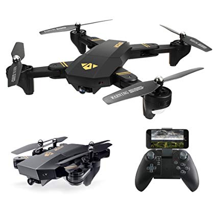 Quadcopter Drone with Camera Live Video, ARRIS Foldable Drone 2.4G Wife FPV Pocket Quadcopter RTF With 720P 2MP HD Camera - Altitude Hold / Headless / One Key Take Off / Landing /APP Control / 3D Flip