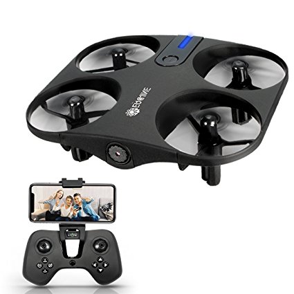 Mini Drone with Camera Live Video, EACHINE Windmill E014 WIFI FPV Mini Quadcopter with 720P HD Camera Selfie Pocked Drone RTF - Optical Flow Technology Altitude Hold Mode, Gesture-Sensing, Throw & Go