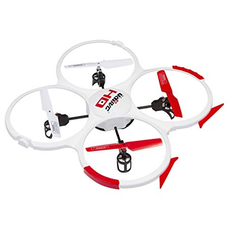 UDI RC 818A HD Drone Quadcopter with 720p HD Camera Headless Mode, Return to Home Function and Batteries - White