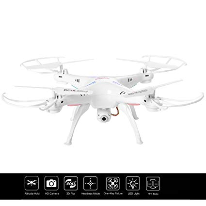 Safstar SYMA X5/X5C/X5SW Remote Control Quadcopter 4 Channel 6 Axis 2.4GHz Drone Toys(X5SW With Camera)