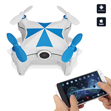 Hobbylane Mini Drone Optical Flow Sensor Aircraft, CX-OF WIFI FPV Drone with Camera, Helicopter iOS/Android Smartphone Control with Dancing Trajectory Flying and Multi Stunts Selfie Drone