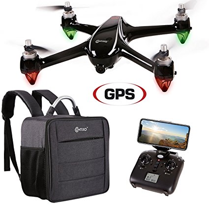 Contixo Father's Day Deal F18 Quadcopter Drone | Brushless Motors 1080p HD Live Video Built-In Camera Hobbyist Photographers GPS Flying RC Drone FPV WiFi RTH +Free Carrying Backpack ($50 Value)