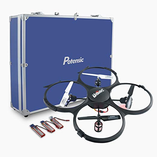 RC Quadcopter, Potensic Upgraded UDI 818A HD 2.4GHz CH 6 Axis Gyro RC Quadcopter with 2 Megapixels Camera, Multi-Directional Mode,Drone with Carrying Case