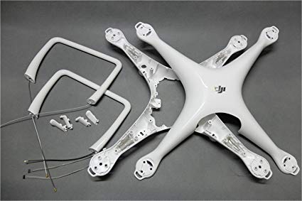 Body Shell Top & Bottom Cover + Landing Gear Antenna For DJI Phantom 4 Parts