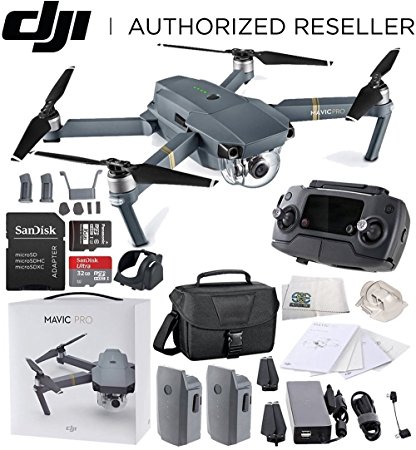 DJI Mavic Pro Collapsible Quadcopter Travel Bag Essential Bundle