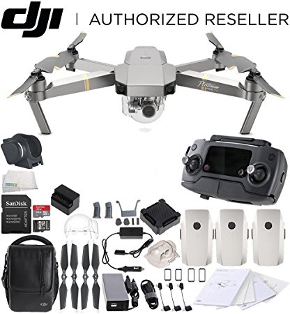 DJI Mavic Pro Platinum FLY MORE COMBO Collapsible Quadcopter Drone Bundle